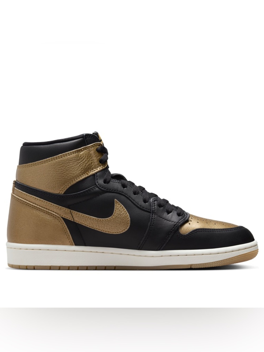 🆕 Nike Air Jordan 1 Retro High OG Black Gold Men’s Size 15 NIB 🔥 HOT DEAL - Picture 2 of 8
